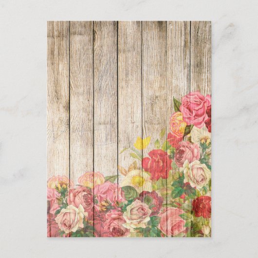 ヴィンテージ素朴ロマンバラウッド ポストカード (正面)