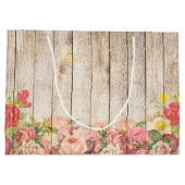 ヴィンテージ素朴ロマンバラウッド ラージペーパーバッグ (裏面)