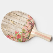 ヴィンテージ素朴ロマンバラウッド 卓球ラケット (横)