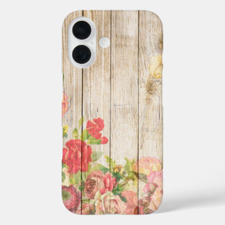 ヴィンテージ素朴ロマンバラウッド iPhone 16ケース