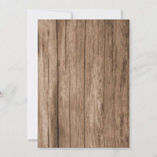 ヴィンテージ素朴ワゴンボーイベビーシャワー招待状 招待状 (裏面)