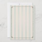 ヴィンテージ素朴三輪車ボーイベビーシャワー招待状 招待状 (裏面)