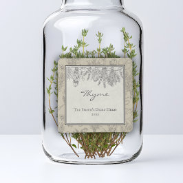 ヴィンテージ素朴乾燥ハーブカスタムファミリーメイソンジャー ラベル