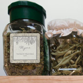 ヴィンテージ素朴乾燥ハーブカスタムファミリーメイソンジャー ラベル