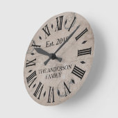 ヴィンテージ素朴動揺してアンティーク時計レトロ ラウンド壁時計 (傾斜)