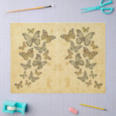 ヴィンテージ素朴動揺して蝶 薄葉紙 (クラフト)