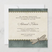 ヴィンテージ素朴国男の赤ちゃん写真Aqiqah 招待状 (裏面)