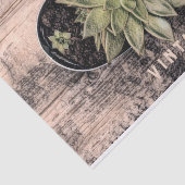 ヴィンテージ素朴多汁性緑色植物性エフェメラ 薄葉紙 (詳細)