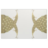 ヴィンテージ素朴孔雀パターン ファブリック (ファットクウォーター)