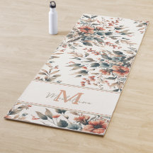 ヴィンテージ素朴小さな花パターン名モノグラム