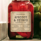 ヴィンテージ素朴手作りジャムジャムジャムスクエアラベル スクエアシール