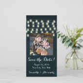 ヴィンテージ素朴文字列ライト日付の保存 セーブザデート (スタンド正面)