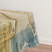 ヴィンテージ素朴新聞パッチワークコラージュ(7) テーブルクロス (インサイチュ)