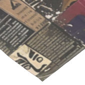 ヴィンテージ素朴新聞パッチワークコラージュ(8) テーブルクロス (アングル)