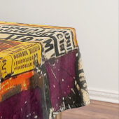 ヴィンテージ素朴新聞パッチワークコラージュ(8) テーブルクロス (インサイチュ)