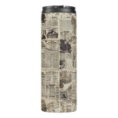 ヴィンテージ素朴新聞社パッチワークコラージュ(1) タンブラー (裏面)