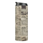 ヴィンテージ素朴新聞社パッチワークコラージュ(1) タンブラー (回転右)