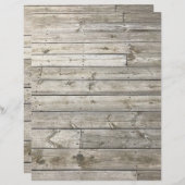 ヴィンテージ素朴板の模様スクラップブック紙 (正面/裏面)