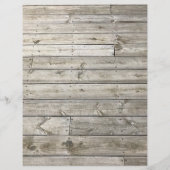 ヴィンテージ素朴板の模様スクラップブック紙 (正面)