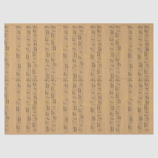 ヴィンテージ素朴楽譜 薄葉紙 (正面)