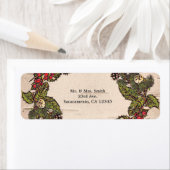 ヴィンテージ素朴樺の木パーティの招待状 ラベル (インサイチュ)