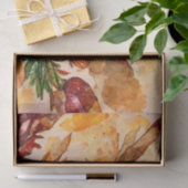 ヴィンテージ素朴水彩感謝祭 薄葉紙 (ギフト)