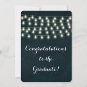 ヴィンテージ素朴灯の卒業式パーティー 招待状 (裏面)