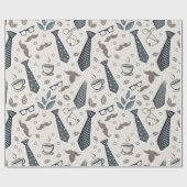 ヴィンテージ素朴父の日贈り ラッピングペーパー (フラット)