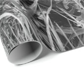 ヴィンテージ素朴白黒車オールドアンティーク ラッピングペーパー (ロールコーナー)