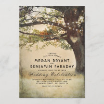 ヴィンテージ素朴秋ツリーのラ結婚イト