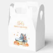 ヴィンテージ素朴秋パンプキンクリブベビーシャワー フェイバーボックス (オープン)