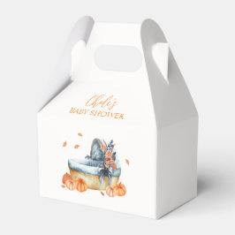 ヴィンテージ素朴秋パンプキンクリブベビーシャワー フェイバーボックス