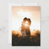 ヴィンテージ素朴秋ベージュ結婚のモノグラム写真 招待状 (裏面)