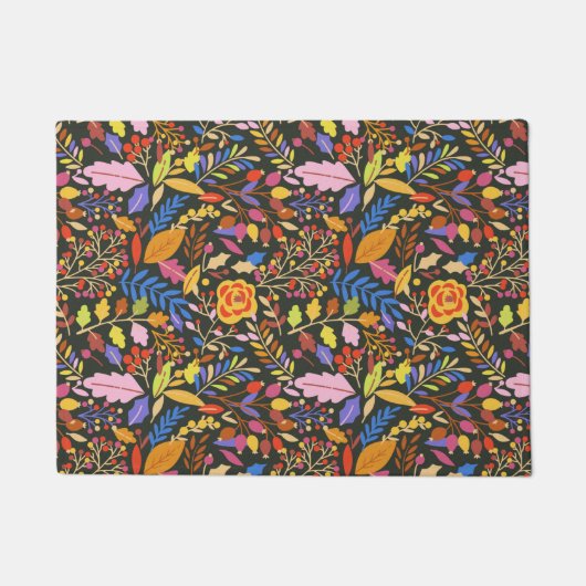 ヴィンテージ素朴秋秋植物園 ドアマット (正面)