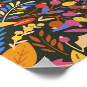 ヴィンテージ素朴秋秋植物園 ポスター (角)