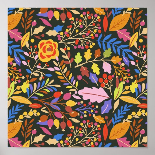 ヴィンテージ素朴秋秋植物園 ポスター (正面)