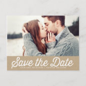 ヴィンテージ素朴紙写真日付はがきを保存 案内ポストカード (正面)