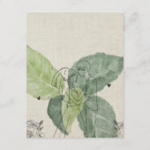 ヴィンテージ素朴結婚フローラ エンクロージャーカード (裏面)