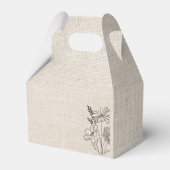 ヴィンテージ素朴結婚フローラ フェイバーボックス (裏面サイド)