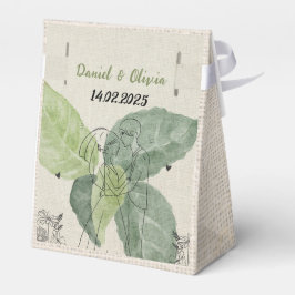 ヴィンテージ素朴結婚フローラ フェイバーボックス