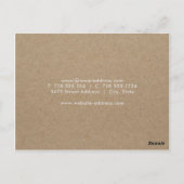 ヴィンテージ素朴花模様用はがき ポストカード (裏面)