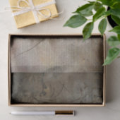 ヴィンテージ素朴茶動揺して植物組織 薄葉紙 (ギフト)