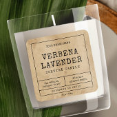 ヴィンテージ素朴薬用スタイルキャンドル瓶ラベル スクエアシール