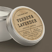 ヴィンテージ素朴薬用丸ろうそく瓶ラベル ラウンドシール