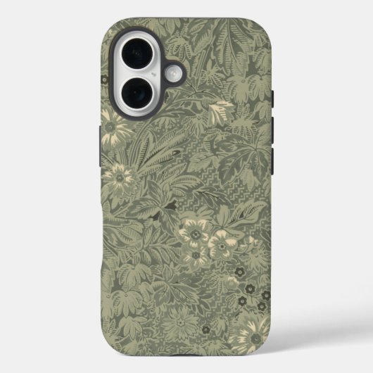 ヴィンテージ素朴装飾植物模様 Case-Mate iPhoneケース (裏面)