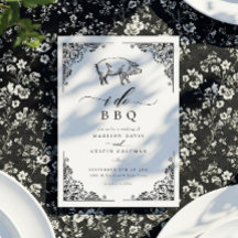 ヴィンテージ素朴豚I Do BBQカジュアル結婚の
