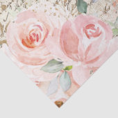 ヴィンテージ素朴赤面バラオールドレターデコパージュ 薄葉紙 (詳細)