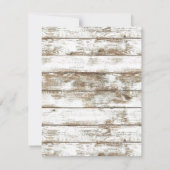 ヴィンテージ素朴野球場ウッドベビーシャワー 招待状 (裏面)