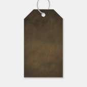 ヴィンテージ素朴金ゴールドオーク結婚ツリーありがとう ギフトタグ (裏面)