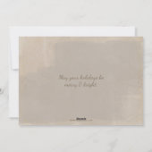 ヴィンテージ素朴金ゴールド松の枝の写真 シーズンカード (裏面)